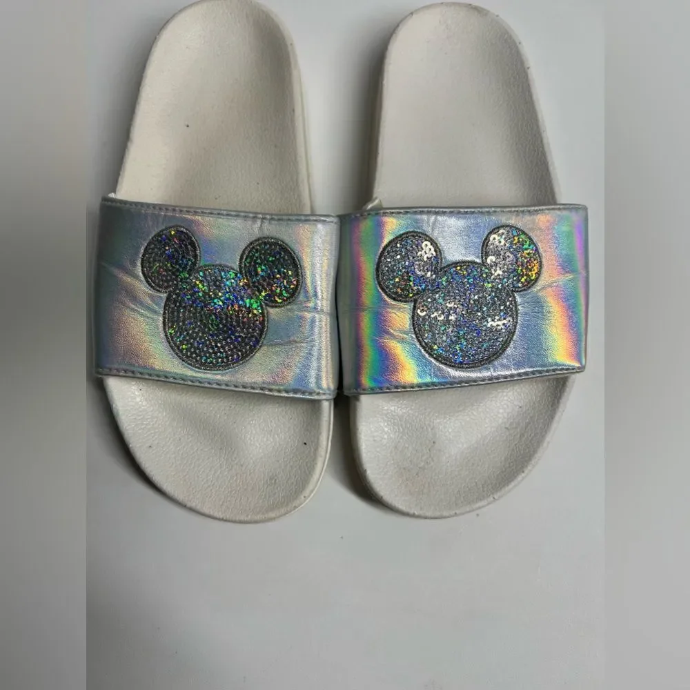 Disney Holographic Kids Sliders Size 5